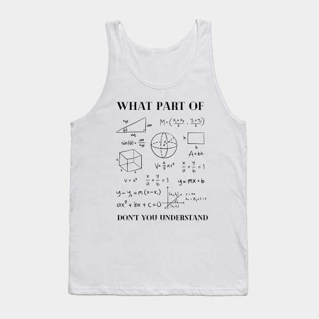 Math Teacher Tank Top by mbak2biasa